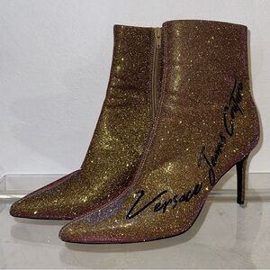 Versace Jeans Couture Scarlett Metallic Ankle Boots